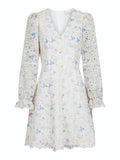 Cabana Embroidery Dress - Creme