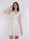 Cabana Embroidery Dress - Creme