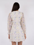 Cabana Embroidery Dress - Creme