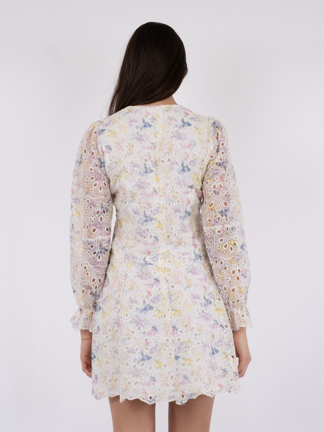 Cabana Embroidery Dress - Creme