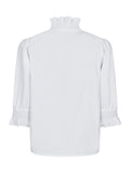 Briony C Poplin Blouse - White