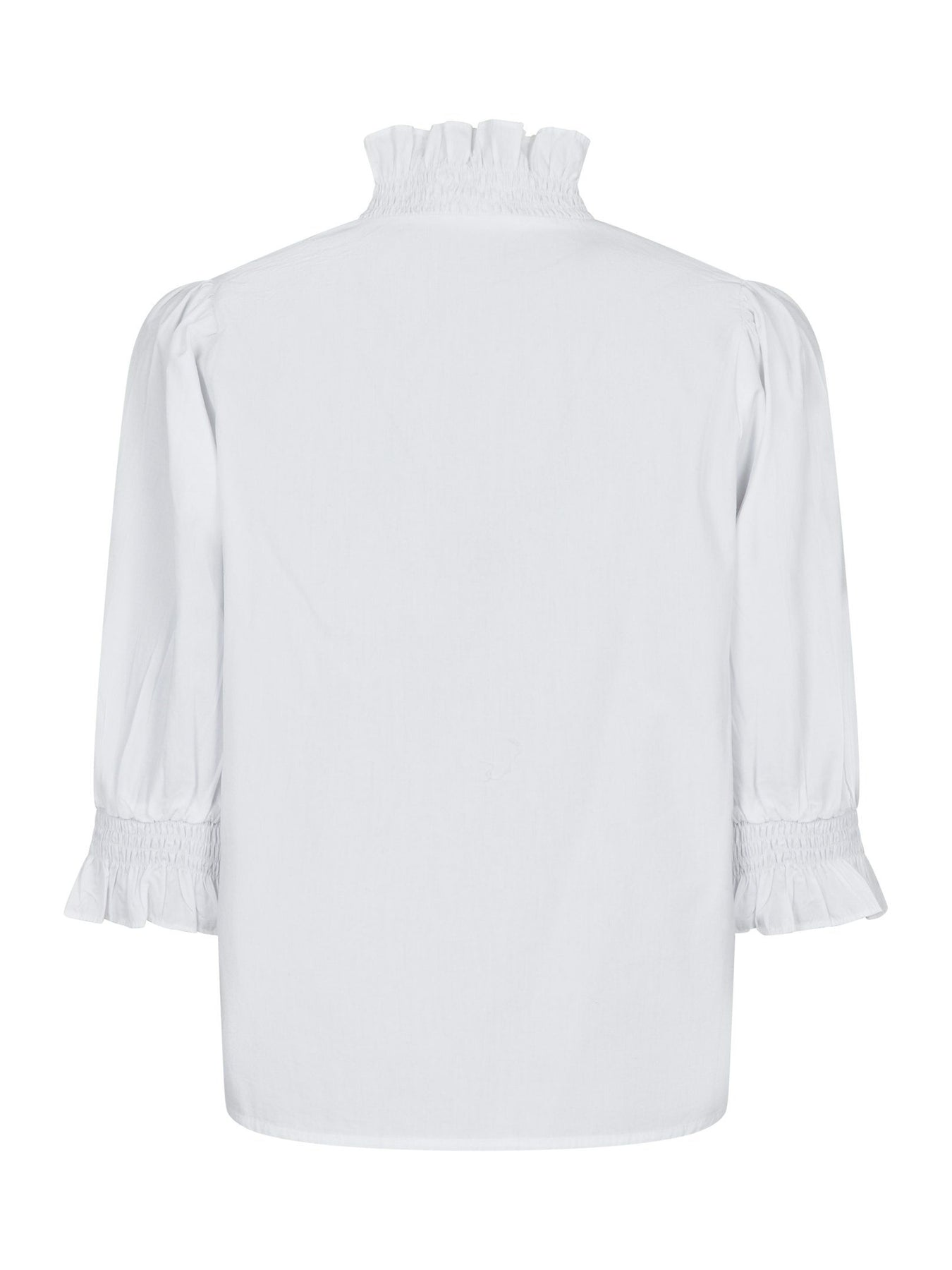 Briony C Poplin Blouse - White