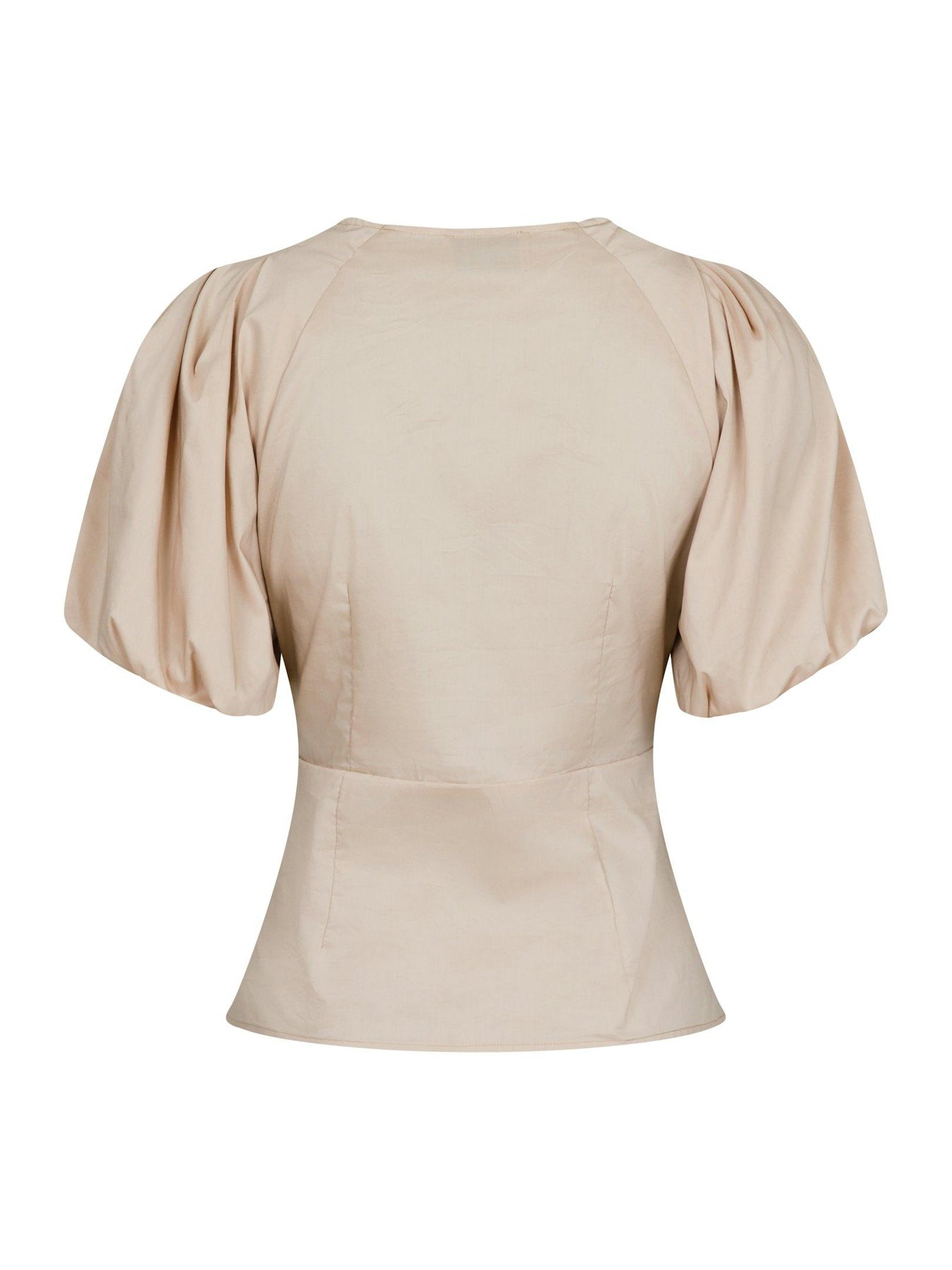 Irina Poplin Blouse - Dark Sand