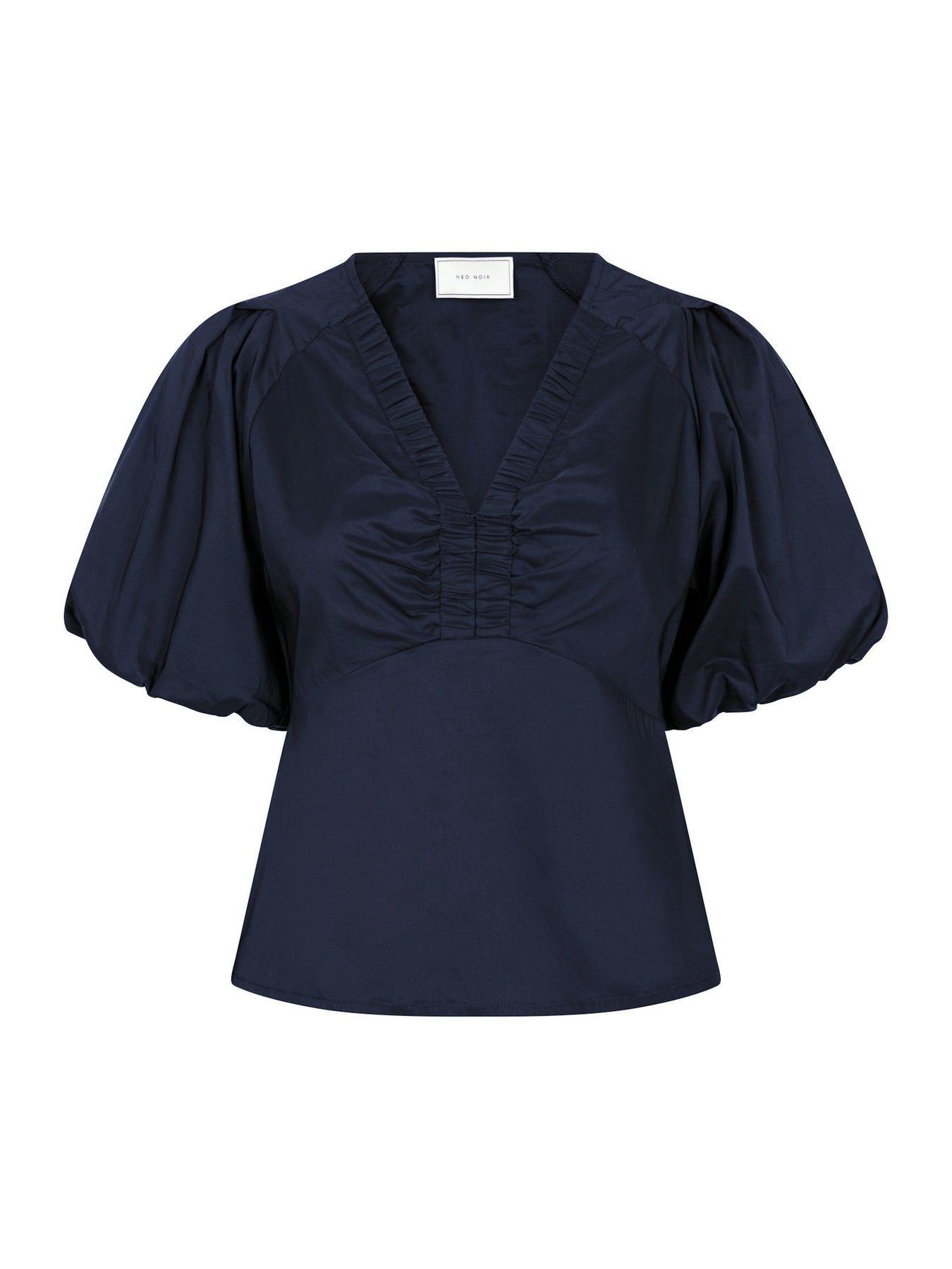 Irina Poplin Blouse - Navy