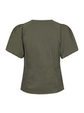 Irina Poplin Blus - Army