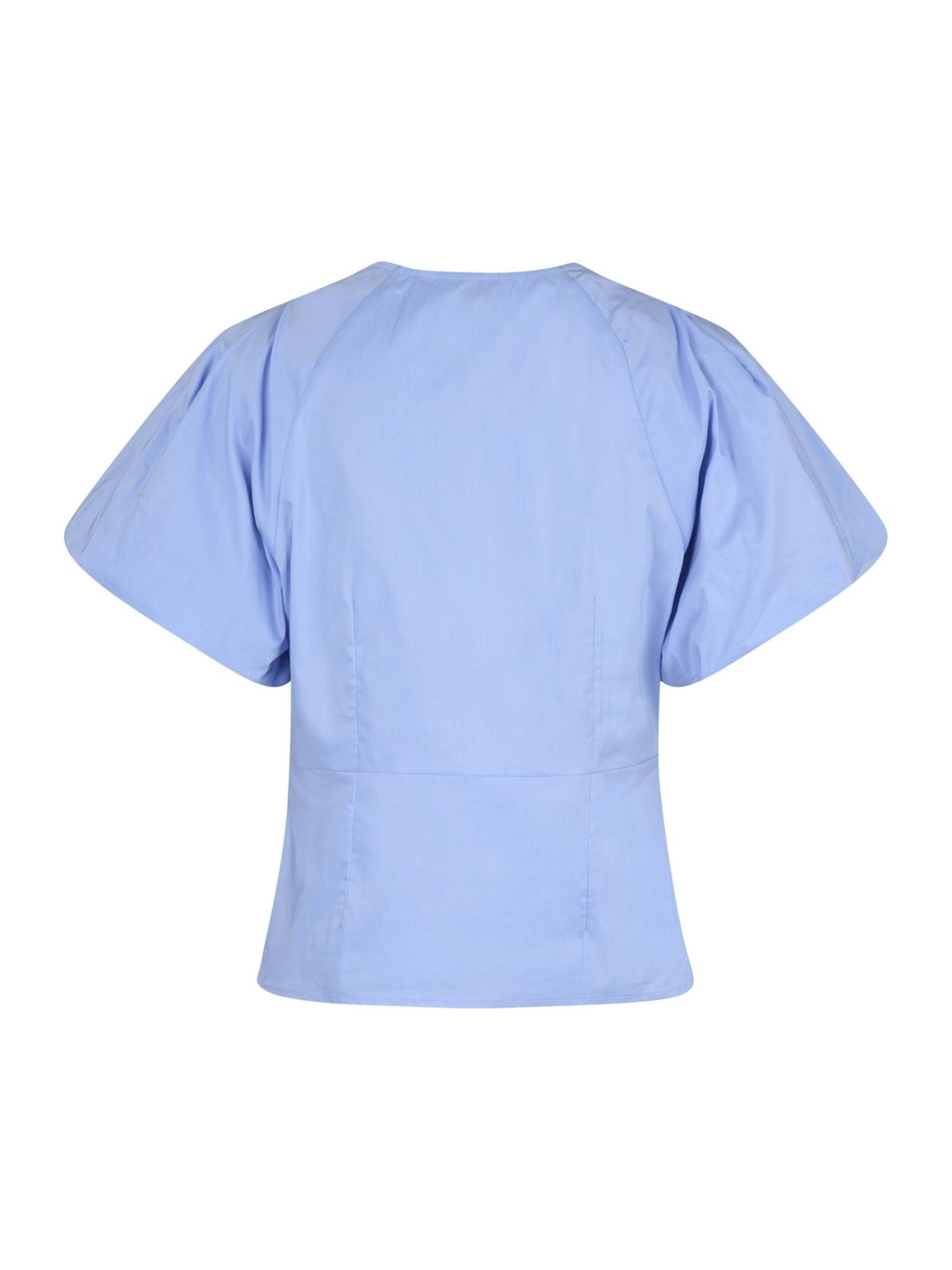 Irina Poplin Blouse - Sky Blue