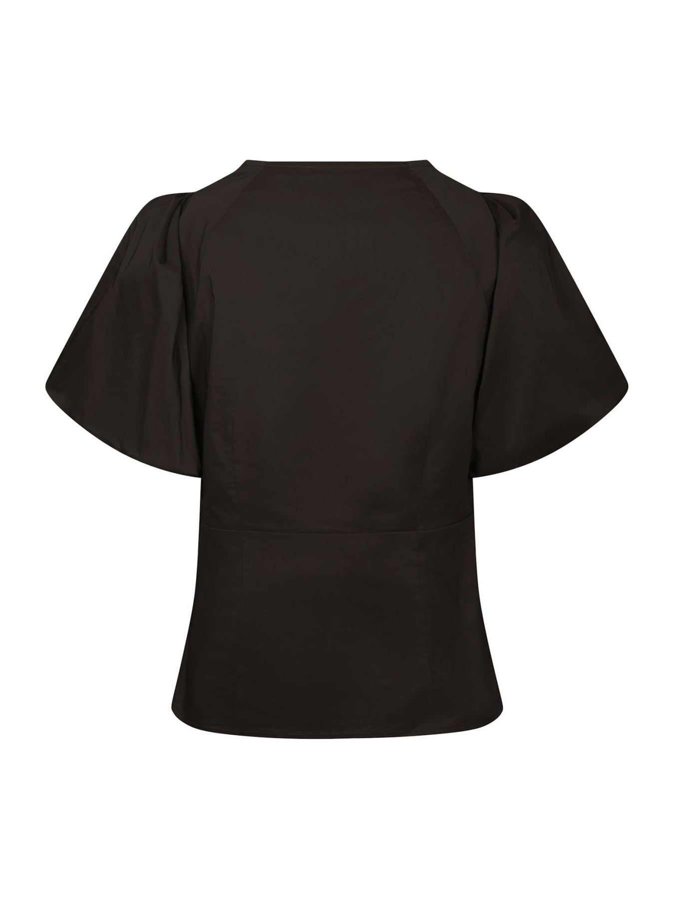 Irina Poplin Blouse - Chokladbrun