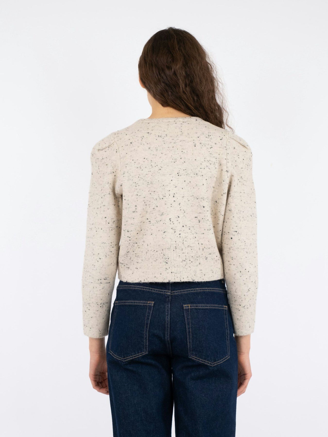 Hunter Multi Knit Cardigan - Beige Melange