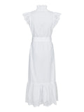 Tianna Embroidery Dress - White