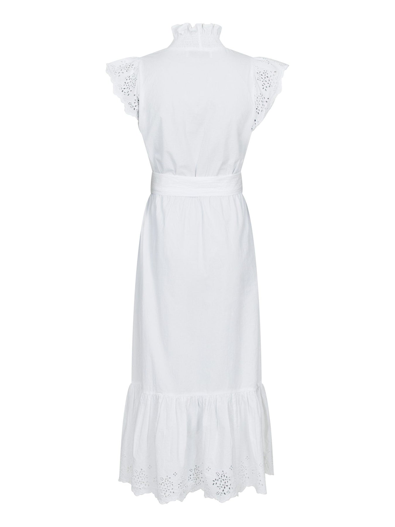 Tianna Embroidery Dress - White