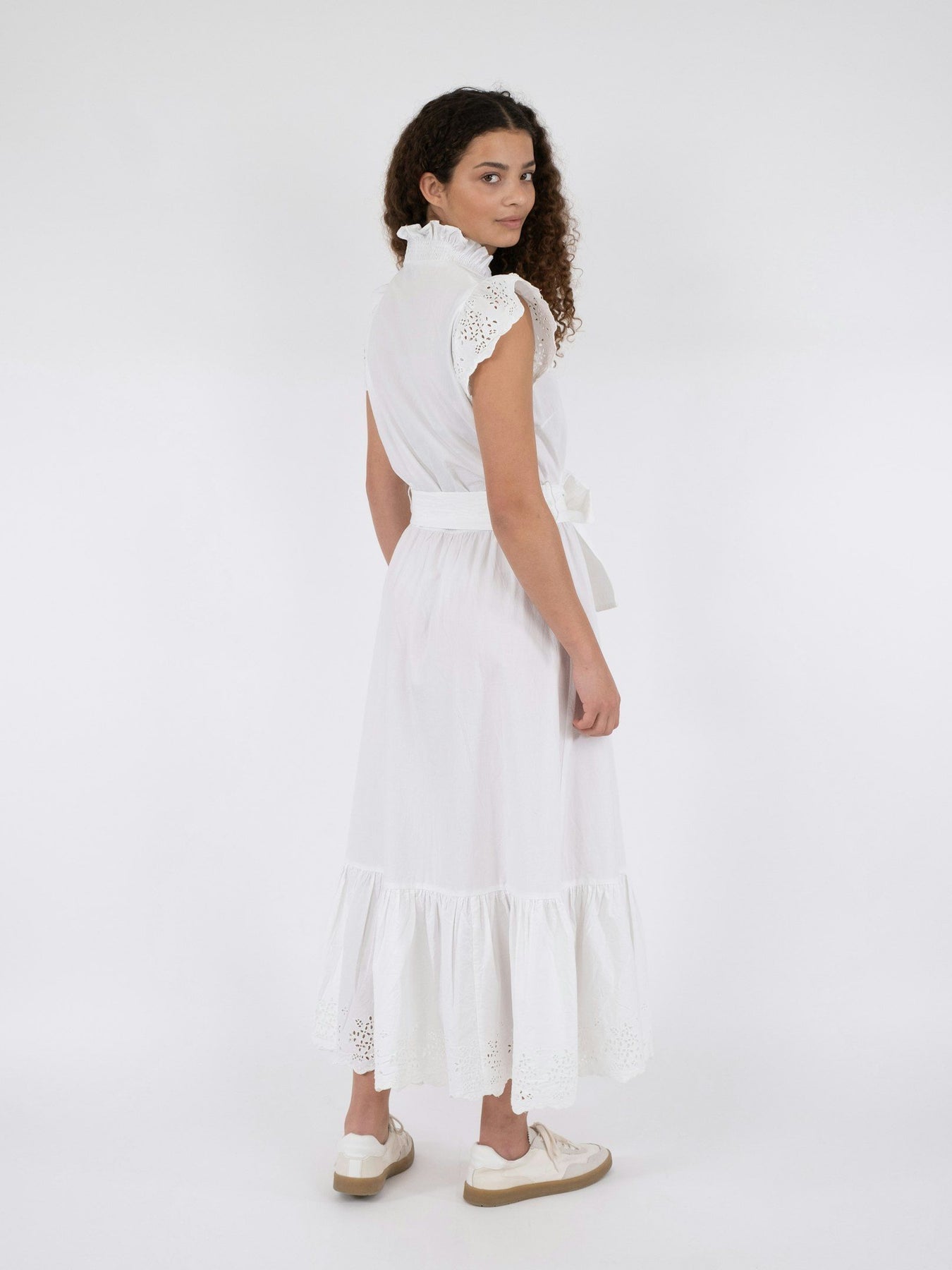 Tianna Embroidery Dress - White