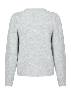 Nuna Knit Cardigan - Light Grey Melange