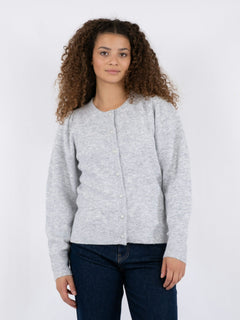 Nuna Knit Cardigan - Light Grey Melange