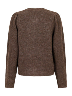 Nuna Knit Cardigan - Brown Melange