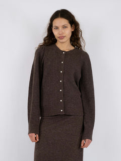 Nuna Knit Cardigan - Brown Melange