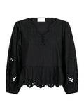 Maja C Poplin Blouse - Black