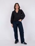 Maja C Poplin Blouse - Black
