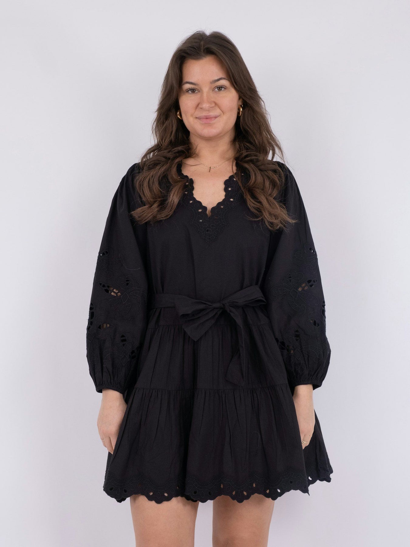 Esta C Poplin Dress - Black
