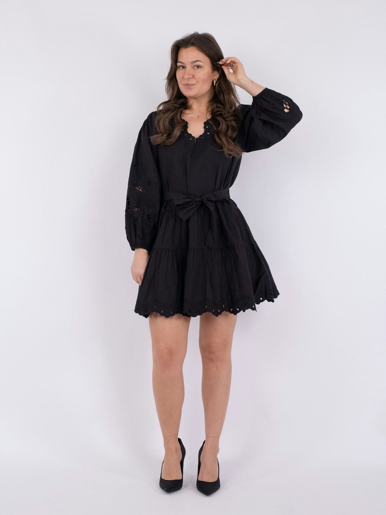 Esta C Poplin Dress - Black