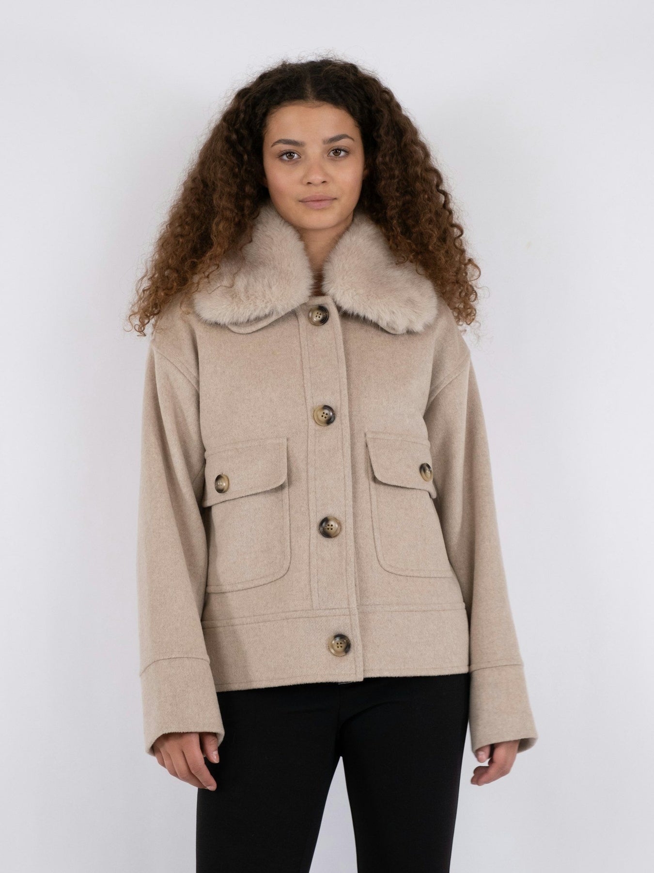 Pitti Wool Jacket - Sand