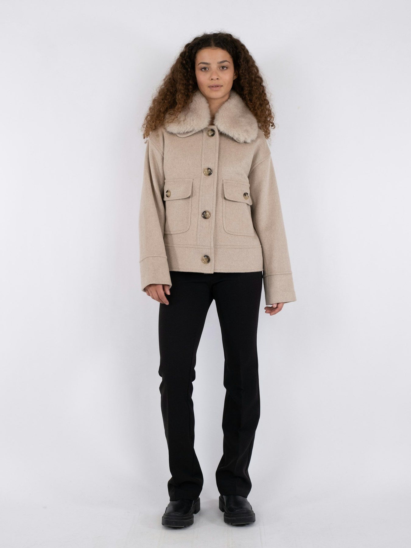 Pitti Wool Jacket - Sand