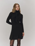 Ella & il Oline Merino Dress - Dark Grey Melange
