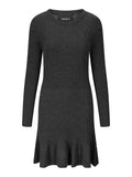 Ella & il Oline Merino Dress - Dark Grey Melange
