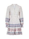 Malti Mini Border Dress - Ash Rose