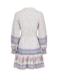 Malti Mini Border Dress - Ash Rose
