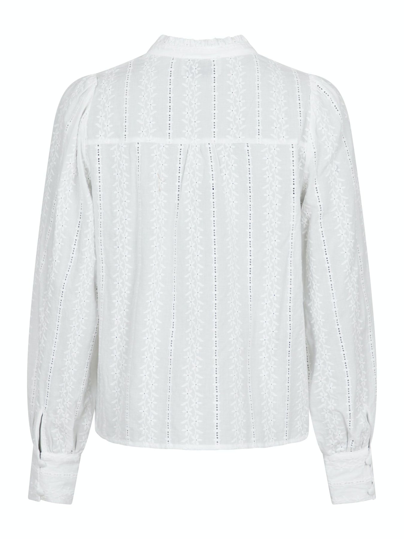 Massima Embroidery Blouse - White