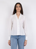 Massima Embroidery Blouse - White