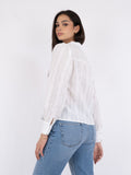 Massima Embroidery Blouse - White