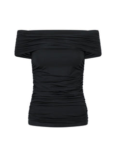 Fiola Jersey Top - Black