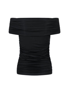 Fiola Jersey Top - Black