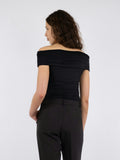 Fiola Jersey Top - Black