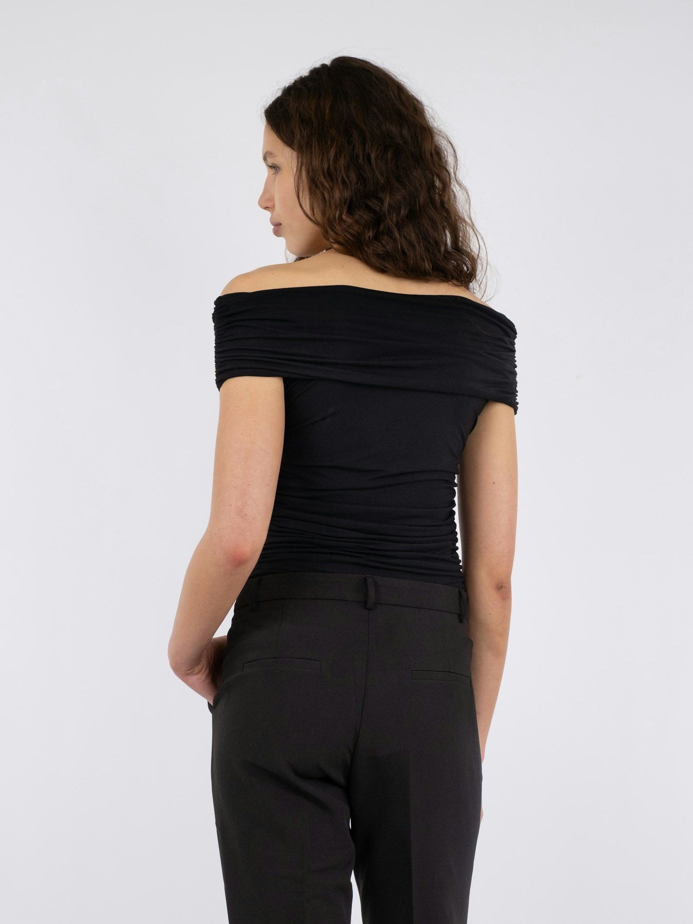 Fiola Jersey Top - Black