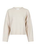 Detri Solid Knit Blouse - Ivory