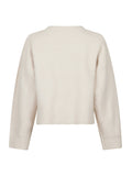 Detri Solid Knit Blouse - Ivory