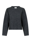 Detri Solid Knit Blouse - Antracit