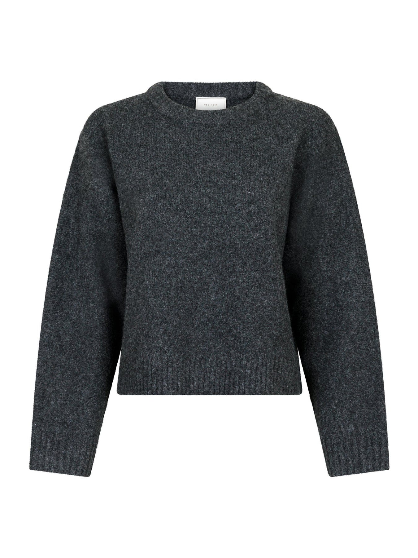 Detri Solid Knit Blouse - Antracit