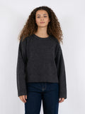 Detri Solid Knit Blouse - Antracit