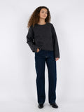Detri Solid Knit Blouse - Antracit