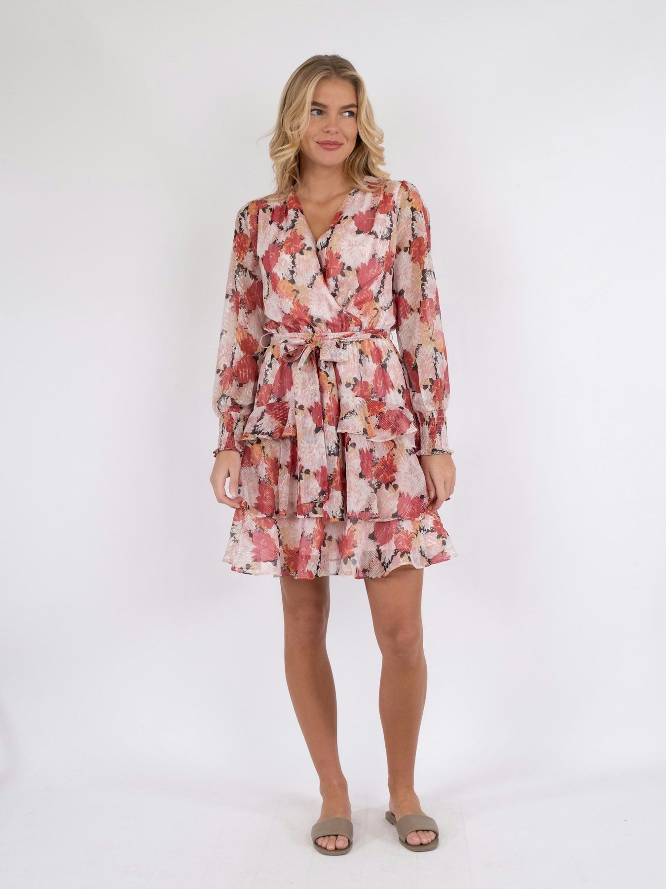 Dennie Maxi Flower Dress - Pink