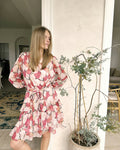 Dennie Maxi Flower Dress - Pink