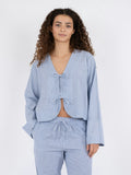 Dona Mini Stripe Blouse - Blue
