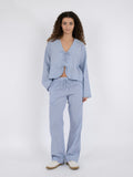 Dona Mini Stripe Blouse - Blue