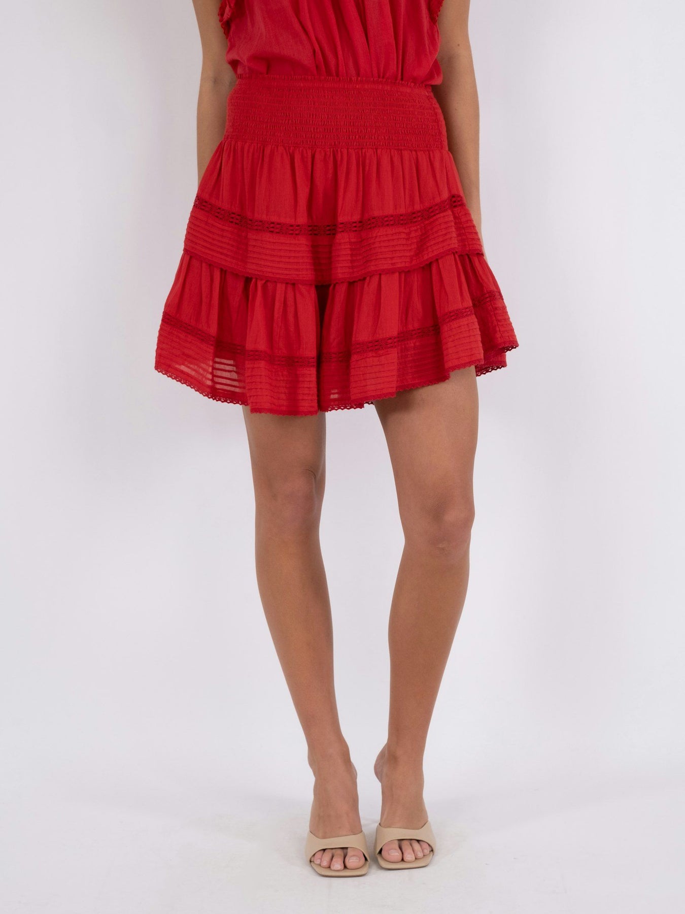 Kenia S Voile Skirt - Red