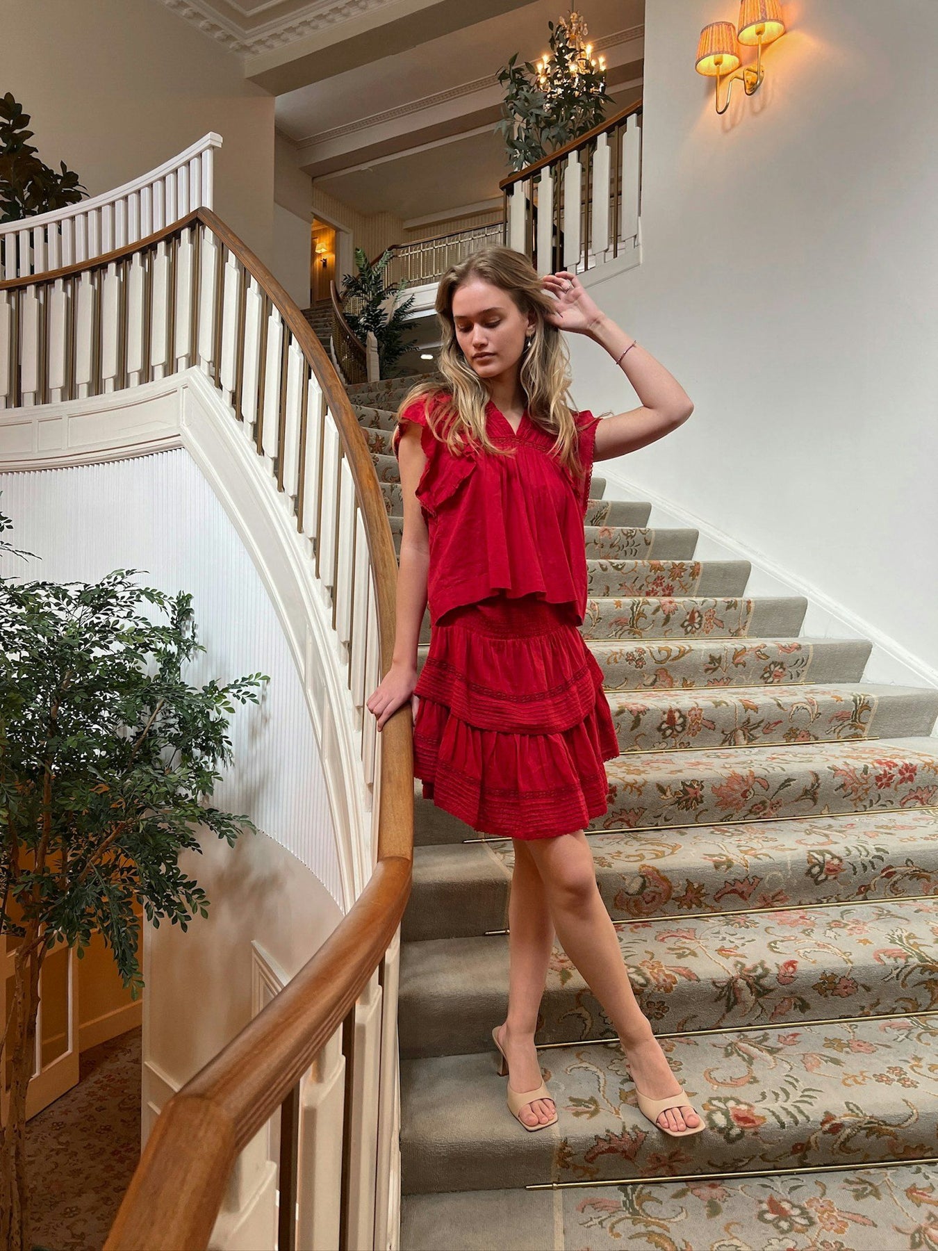 Kenia S Voile Skirt - Red