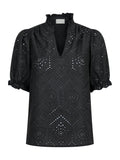 Odesa Embroidery Blouse - Black