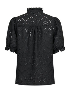 Odesa Embroidery Blouse - Black